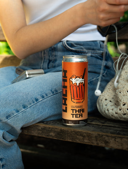 Lacha Thai Iced Tea – 4 Pack (12 oz Cans)
